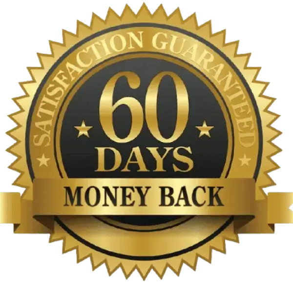 Jelly Burn 60-day money-back guarantee badge